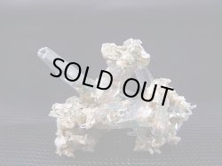 画像1: インド・マニカラン産グリーン水晶（ファントム/ソリューション型） 17.9g