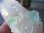 画像2: 湖南省産グリーンブルーフローライト付き水晶ポイント90.2g (2)