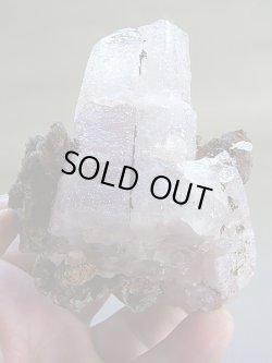 画像2: 【クリアランス価格50％OFF 8,700円→4,350円】モロッコ産クリアピンキッシュ・アラゴナイト＆ローザサイト原石340.0g