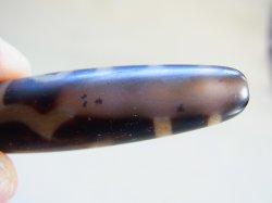 画像2: 「三眼」（ドラゴンライン入り）現代天珠 直径約12.5×58mm