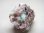 画像1: コンゴ産コバルトカルサイト＆クリソコラ（ジェムシリカ）onドゥルージ水晶原石50.5g (1)