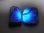 画像2: インドネシア産スマトラ・ブルー蛍光アンバー（琥珀）原石研磨タンブル 2点セット トータル 13.6g (2)