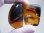 画像1: インドネシア産スマトラ・ブルー蛍光アンバー（琥珀）原石研磨タンブル 2点セット トータル 15.3g (1)