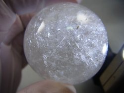 画像2: ザギマウンテン水晶（アンフィボール入り）丸玉 46.5mm