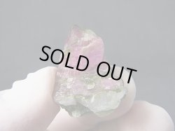 画像1: ブラジル・クルゼーロ鉱山産ピンク/グリーントルマリン＆水晶原石 44.0カラット