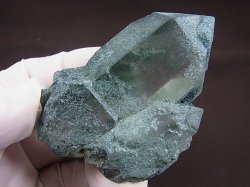 画像2: スカルドゥ産メタリックグリーンカラー水晶 114.6g