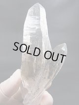 スカルドゥ産クリアテッシンハビット水晶ポイント（ツイン） 176.0g