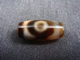 「三眼」（ドラゴンライン入り）至純（現代）天珠 直径約13.5×29mm