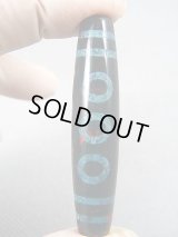 「五眼」現代天珠（ブラッドストーン仕様） 直径約13×59.5mm