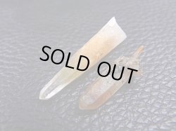画像2: 水晶峠バッタリ鉱山産角閃石入りレーザー型水晶  2点セット トータル 2.2g