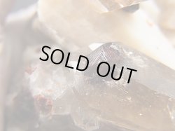 画像2: キャビネットサイズ：福建省産スペサルティンガーネット付きスモーキー水晶＆ブルーフローライト原石 352.5g