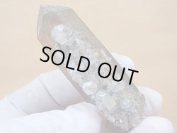 画像1: スウェーデン・イェムトランド産水晶ポイント（カルサイト付き） 50.6g