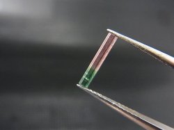 画像2: ブラジル産バイカラートルマリン（ピンク/グリーン）柱状結晶 0.3カラット