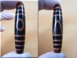 「一眼山形」現代天珠 直径約12.5×57mm