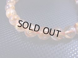 画像2: ブラジル産タイチンルチル入りクリア水晶ブレスレット 7mm平均 内寸：約15cm