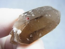 画像2: 福建省産スペサルティンガーネット付きスモーキー水晶原石 13.5g