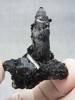 画像1: 広西チワン族自治区産インターフェレンス（ブラックトルマリン）水晶 19.9g