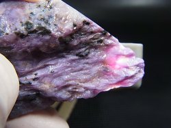 画像2: ロシア産チャロアイト研磨原石スラブ（1面研磨） 20.7g