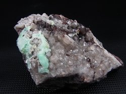 画像1: スウェーデン・ガスグルヴァン産フローライト＆水晶原石 183.8g