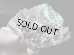 画像2: スウェーデン・ガスグルヴァン産フローライト＆水晶原石 183.8g