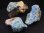 画像1: ベトナム産ディープブルーカラーアクアマリン結晶原石（水晶付き） 3点セット トータル 104.6g (1)