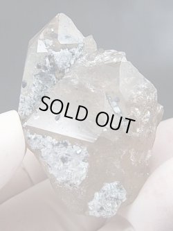 画像1: ノルウェー産水晶原石（アナテース付き/連晶） 53.5g