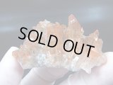スウェーデン産ヘマタイト（タンジェリン）水晶クラスター 30.5g