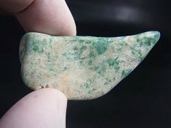 画像1: 糸魚川青海川金山谷産グリーンひすい原石 18.7g