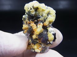 画像1: ナミビア・エロンゴ産フローライト＆ショール＆フロゴパイト原石 20.9g