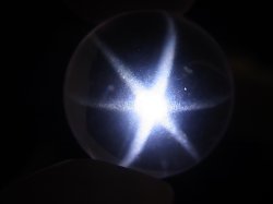 画像2: マダガスカル産酸化チタン（ルチル）入りスターローズクオーツ丸玉（エンジェルフェザー） 18mm