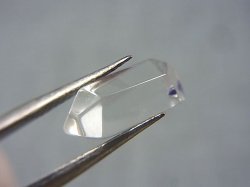 画像1: マダガスカル産フローライトインクオーツ研磨原石 0.7g