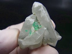 画像1: 南アフリカ・メッシーナ鉱山産クリソコラonクォーツ 13.8g