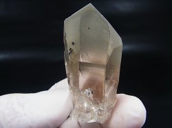 画像1: ノルウェー産ライトスモーキー水晶ポイント（アナテース外部付着/内包） 37.6g