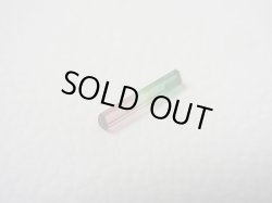 画像1: ブラジル産バイカラートルマリン（ピンク/グリーン）柱状結晶 0.1カラット