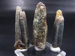 画像2: 柿野鉱山産緑水晶（ヘデンベルガイト/緑閃石入りインターフェレンス型） 3点セット トータル 26.3g