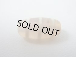 画像2: 「線」（赤朱砂入り）現代天珠 直径約10×20mm