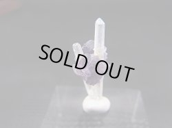 画像1: ドイツ・ザクセン州産フローライトon水晶 0.5g