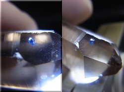 画像2: ノルウェー産ライトスモーキー水晶ポイント（アナテースインクルージョン） 22.8g