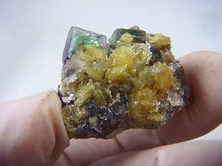 画像1: ナミビア・エロンゴ産フローライト＆モスコバイト原石 11.6g
