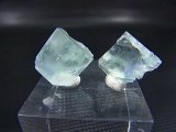 フランス・ピュイドドーム産フローライト原石 2点セット トータル 5.0g