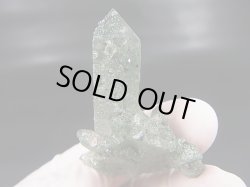 画像1: インド・マニハール産グリーン水晶（連晶/アナテース・アーカンサイト付き） 17.0g