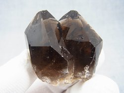 画像1: ベトナム・タインホア産スモーキー水晶ポイント（ツイン） 40.9g