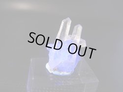 画像2: ドイツ・ザクセン州産フローライト付き水晶ポイント 1.5g