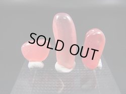 画像1: アルゼンチン産クリアロードクロサイト（SA）研磨原石 3点セット トータル 3.1g