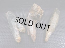 画像2: 柿野鉱山産緑水晶（ヘデンベルガイト/緑閃石入りインターフェレンス型） 3点セット トータル 19.1g