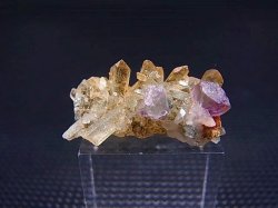 画像1: ドイツ・ザクセン州産フローライト付き水晶 2.1g