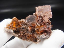 画像1: メキシコ・オハエラ鉱山産フローライト原石（赤色蛍光） 25.0g