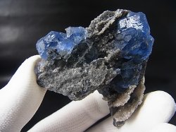 画像1: 福建省産ブルーフローライト原石 76.9g