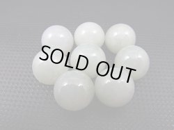 画像1: ミャンマー産グリーン本翡翠・粒売りビーズ 12mm平均