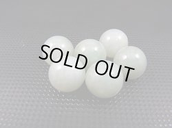 画像1: ミャンマー産グリーン本翡翠・粒売りビーズ 12.5mm平均